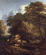 Thomas Gainsborough The Maket Cart oil painting artist